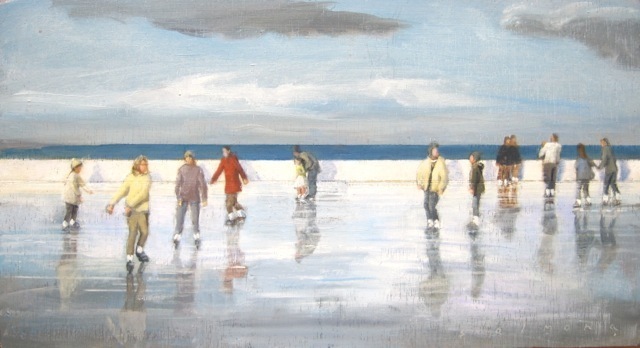 Yoli Salmona  'Bondi Beach Ice Rink ', created in 2011, Original Printmaking Giclee.