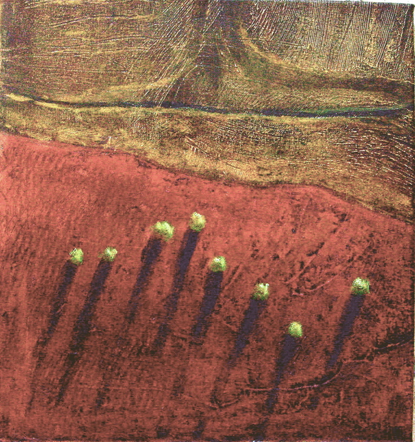 Yoli Salmona  'Red Desert', created in 2003, Original Printmaking Giclee.