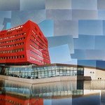 Red building in Houten, the Netherlands By Sandra Maarhuis