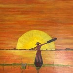 rising sun and lake placid i By Sandra Tingalay