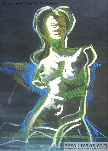 Sandro Bisonni  'Like Milo', created in 2010, Original Painting Oil.