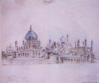 Sangeeta Singh: 'Forts of India 2', 2000 Pencil Drawing, History. Artist Description: Drawing Pencil on paper...