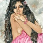 Beautiful woman waiting for lover  By Sangeetha Bansal