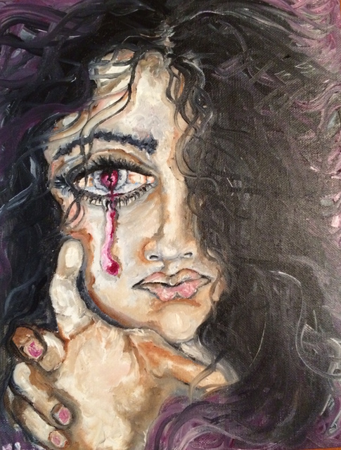 Sangeetha Bansal  'Broken Heart', created in 2015, Original Mixed Media.