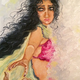 Sangeetha Bansal Artwork Letting him go, 2016 Oil Painting, People