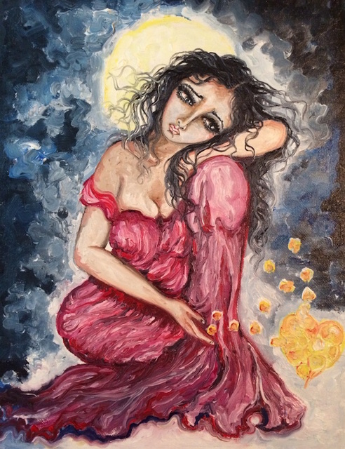 Artist Sangeetha Bansal. 'Love Illusion ' Artwork Image, Created in 2016, Original Mixed Media. #art #artist