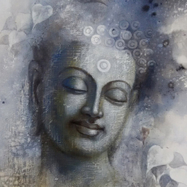 Sanjay Lokhande: 'buddha mindfulness', 2016 Acrylic Painting, Figurative. Artist Description: The Painting is based on the Philosophy of the Buddha   Buddhism...