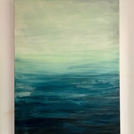 Sara Ann Rutherford: 'untitled', 2019 Acrylic Painting, Abstract. Artist Description: Summer days on the beaches of NYC bring flashing images of relaxation and calm. This is the physical representation of how those beach make me feel. ...