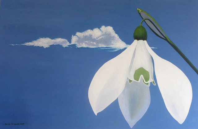 Sarah Longlands  'Snowdrop', created in 2008, Original Painting Acrylic.