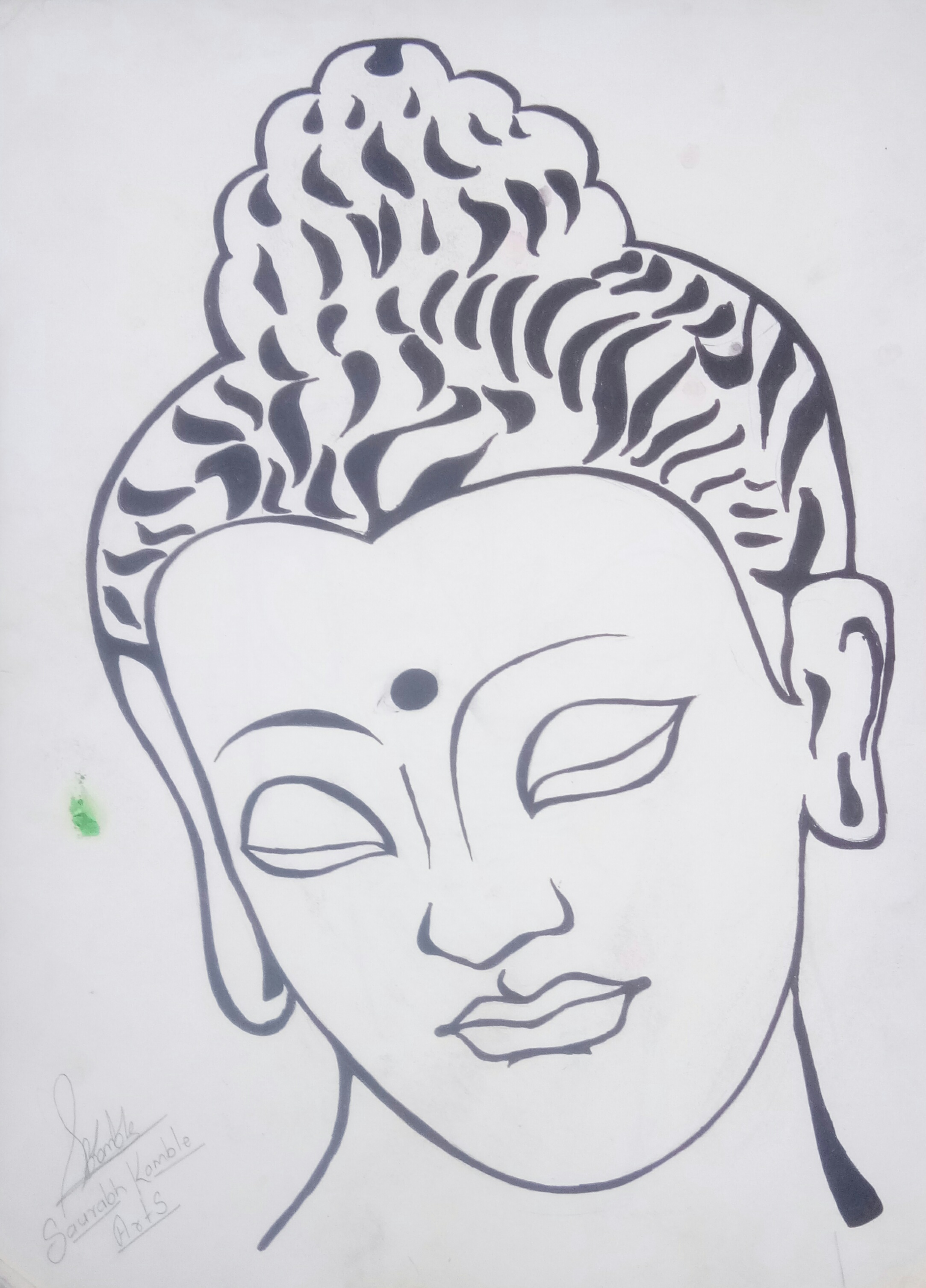 Lord Gautama Buddha Drawing - Drawing Skill-saigonsouth.com.vn