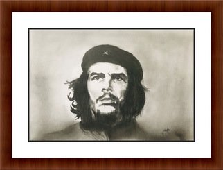 Shelton Barnes: 'che guevara', 2020 Graphite Drawing, . This is the best image of Che ever available.  I did this on 180 gsm A3 sized paper. ...