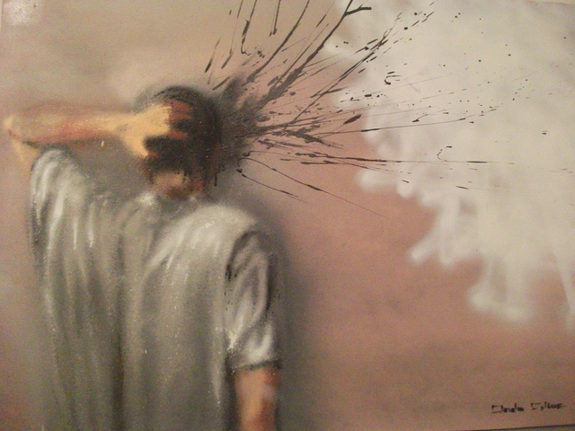 Artist Claudio Coltura. 'Creative Self Harm' Artwork Image, Created in 2012, Original Painting Other. #art #artist
