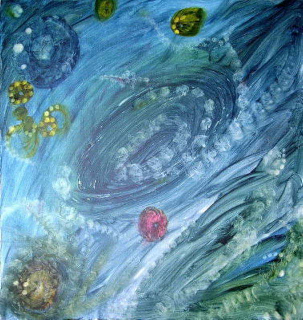 Smeetha Bhoumik  'Smeetha Bhoumik, Universe Series, Angarakki Sky 1', created in 2006, Original Painting Oil.
