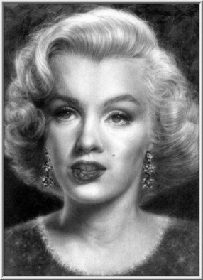 Wayne Kostopolus: 'EARLY MARILYN', 2008 Pencil Drawing, Portrait. Pre classic Marilyn! From an earlier photo of Marilyn, before her famous makeover. A blended pencil drawing....