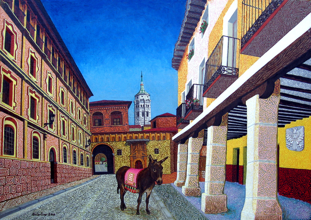 Alberto Sciortino  'DAROCA BAGUENA', created in 2010, Original Painting Oil.