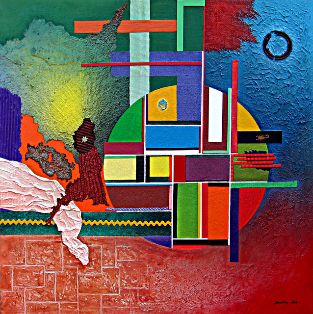 Alberto Sciortino  'Estudio Textura - Color 4', created in 2012, Original Painting Oil.