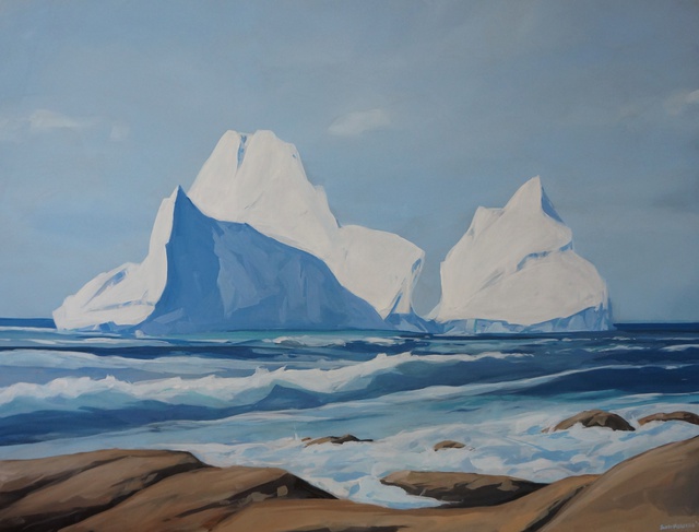 Artist Scott Mackenzie. 'Coastal Iceberg' Artwork Image, Created in 2016, Original Painting Oil. #art #artist