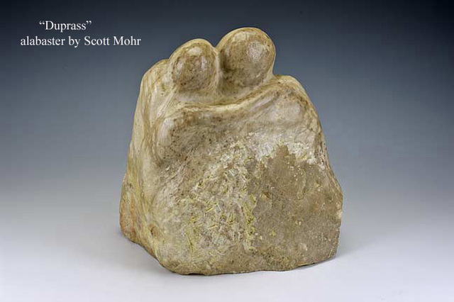 Scott Mohr  'Duprass', created in 1996, Original Sculpture Stone.