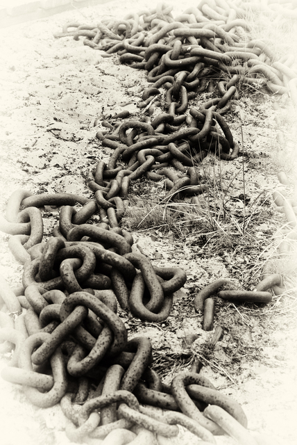 Stef Dorin  'The Chain', created in 2007, Original Photography Infrared.