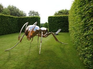 Sebastian Novaky: 'bioregulation 1', 2015 Steel Sculpture, Abstract. Giant Ant or Bug Garden sculpture, by Sebastian Novaky.Massive Stainless steel Ant statue sculpture for sale for Outside Outdoors In the Garden or Yard. ...