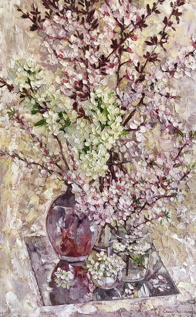 Olga Sedykh  'The Tenderness Of Spring', created in 2020, Original Painting Oil.