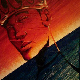 Cory Evans Artwork Sunset King Contempt 2, 2014 Acrylic Painting, Death