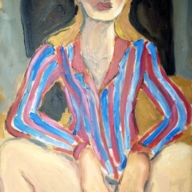 woman with striped shirt By Selenia Bosso