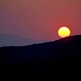 Greek sunset By Frits Selier