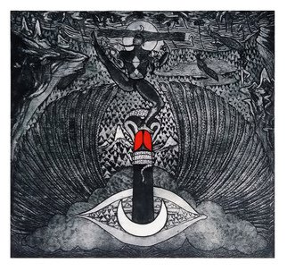 Senthilnathan Muthusamy: 'the bliss', 2008 Etching, Fantasy. AS THE TANTRIC ART DESCRIBES SAT- CHIT- ANANDHA AND PARAMANDHA, A SPIRITUAL AWAKENING  OR A SPIRITUAL FANTASY  INSPIRED FROM THE TEACHINGS OF INDIAN SPIRITUAL EPITOME  SWAMI SRI RAMAKRISHNA PARAMAHANSHA THE GURU OF SWAMI VIVEKANANDATHIS IS THE 3RD PLATE -  ANANDA   The Bliss AMONG THE ASCENDING STAGES OF SELF- REALIZATION...