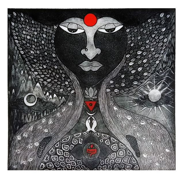 Artist Senthilnathan Muthusamy. 'The Existence' Artwork Image, Created in 2008, Original Printmaking Etching - Open Edition. #art #artist