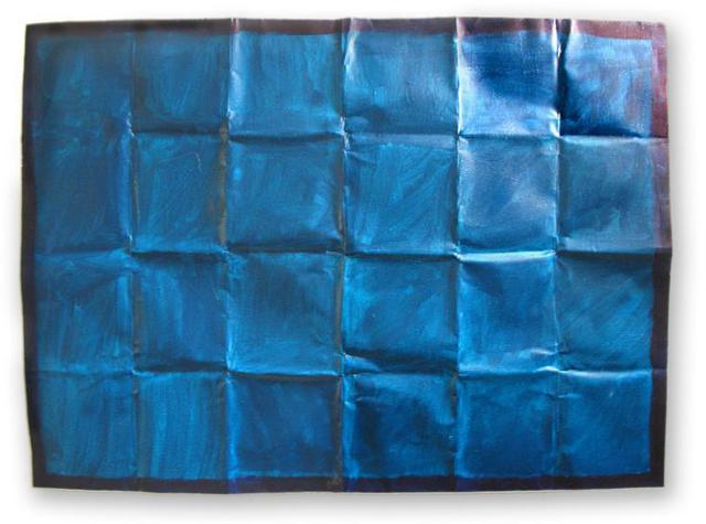 Artist Lavih Serfaty. 'Blue Chakra' Artwork Image, Created in 2006, Original Mixed Media. #art #artist