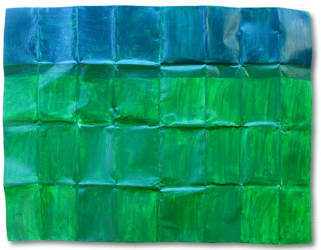 Artist Lavih Serfaty. 'Bluegreen' Artwork Image, Created in 2006, Original Mixed Media. #art #artist