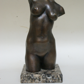 Serhii Brylov: 'female torso', 2020 Bronze Sculpture, Erotic. Artist Description: For many centuries, the image of a naked female nature, her beauty, grace has remained one of the most attractive themes in art.  The greatest artists sang the beauty of the naked female body in painting and sculpture...