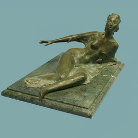 Serhii Brylov: 'venus queen of dreams', 2022 Bronze Sculpture, Mythology. Artist Description:  The Birth of Venus  is a classic interpretation of the ancient myth about the birth of the goddess of love, beauty and tenderness, Aphrodite  in the tradition of Roman mythology, her name is Venus . How it is born and appears on land from sea foam. Everyone who sees ...