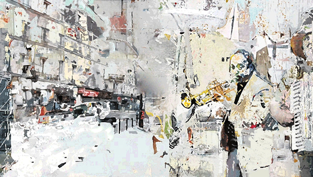 Serj Fedulov  'White Jazz ', created in 2011, Original Painting Other.