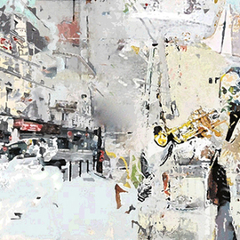 Serj Fedulov: 'White Jazz ', 2011 Other Painting, People. Artist Description:        art seety       ...