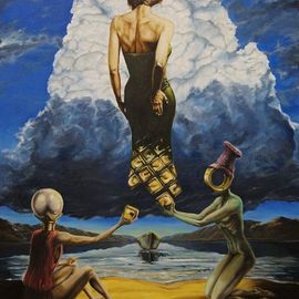Sergey Kirillov: 'magic', 2018 Oil Painting, Surrealism. Artist Description: OIL CANVAS...