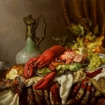 still life with lobster By Dmitry Sevryukov