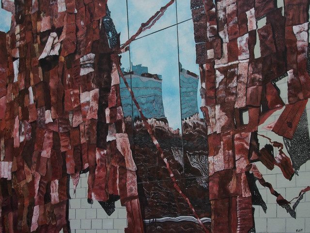 Steven Fleit  'High Line Reflection 3', created in 2013, Original Painting Acrylic.