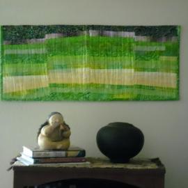 abstract art wall quilt By Suzanne Gegna