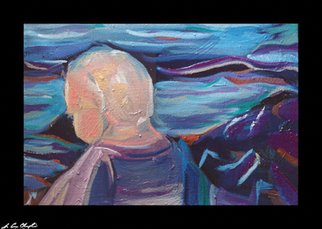D Loren Champlin: 'Joel by the Sea', 2007 Oil Painting, People. This is a painting of my two year old son when we went to the coast of Maine to see the ocean in Acadia National Park. ...