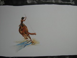Shakeel Siddiqui: 'untitled', 2010 Mixed Media, Figurative.       i love camel so i draw with force      ...