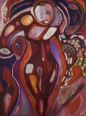 Shakespeare Guirand: 'secretion of thoughts', 2008 Oil Painting, Visionary. live freely with the liberty of the divine. . . ...