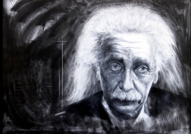 Bharti Yadav  'Einstein', created in 2014, Original Painting Other.