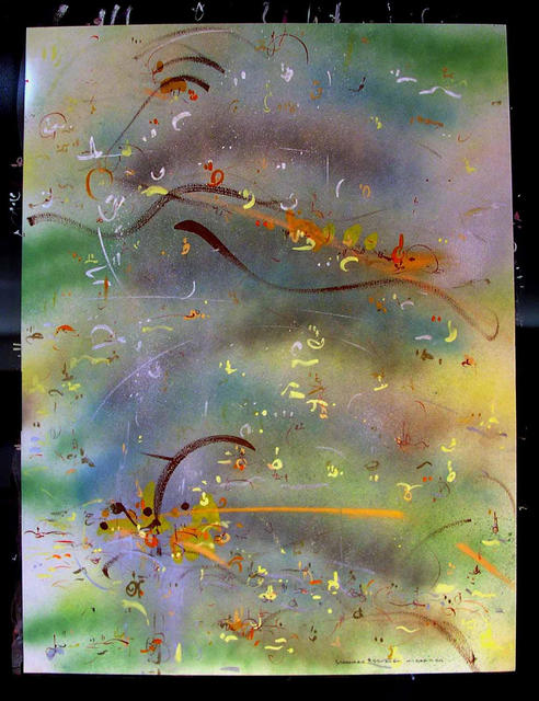 Richard Lazzara  'ATOM MIGRATION', created in 1985, Original Pastel.