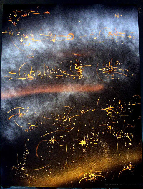 Artist Richard Lazzara. 'BALI ISLAND RETREAT' Artwork Image, Created in 1986, Original Pastel. #art #artist