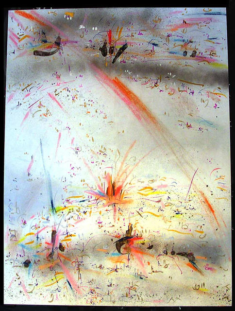 Artist Richard Lazzara. 'BAND TOGETHER' Artwork Image, Created in 1984, Original Pastel. #art #artist