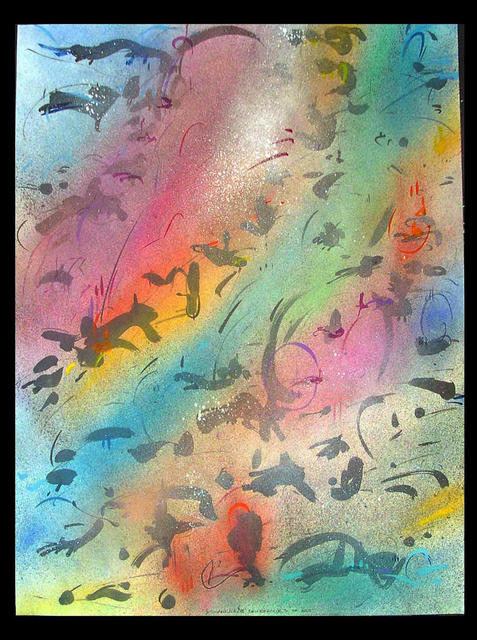 Richard Lazzara  'BENEFACTORS OF ART', created in 1985, Original Pastel.