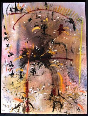 Richard Lazzara: 'BIG LEGS', 1984 Calligraphy, Visionary. BIG LEGS 1984 is from the sumie consensus paintings 10x at 