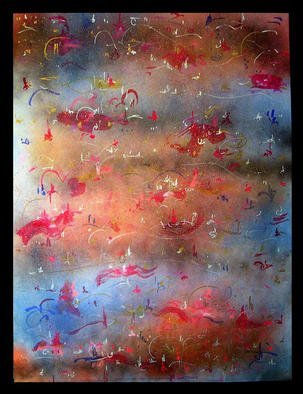 Richard Lazzara: 'BRINGS HARMONY', 1987 Calligraphy, Visionary. BRINGS HARMONY 1987 is a mix media sumie calligraphy from the LAST CHANCE PORTFOLIO as found at 